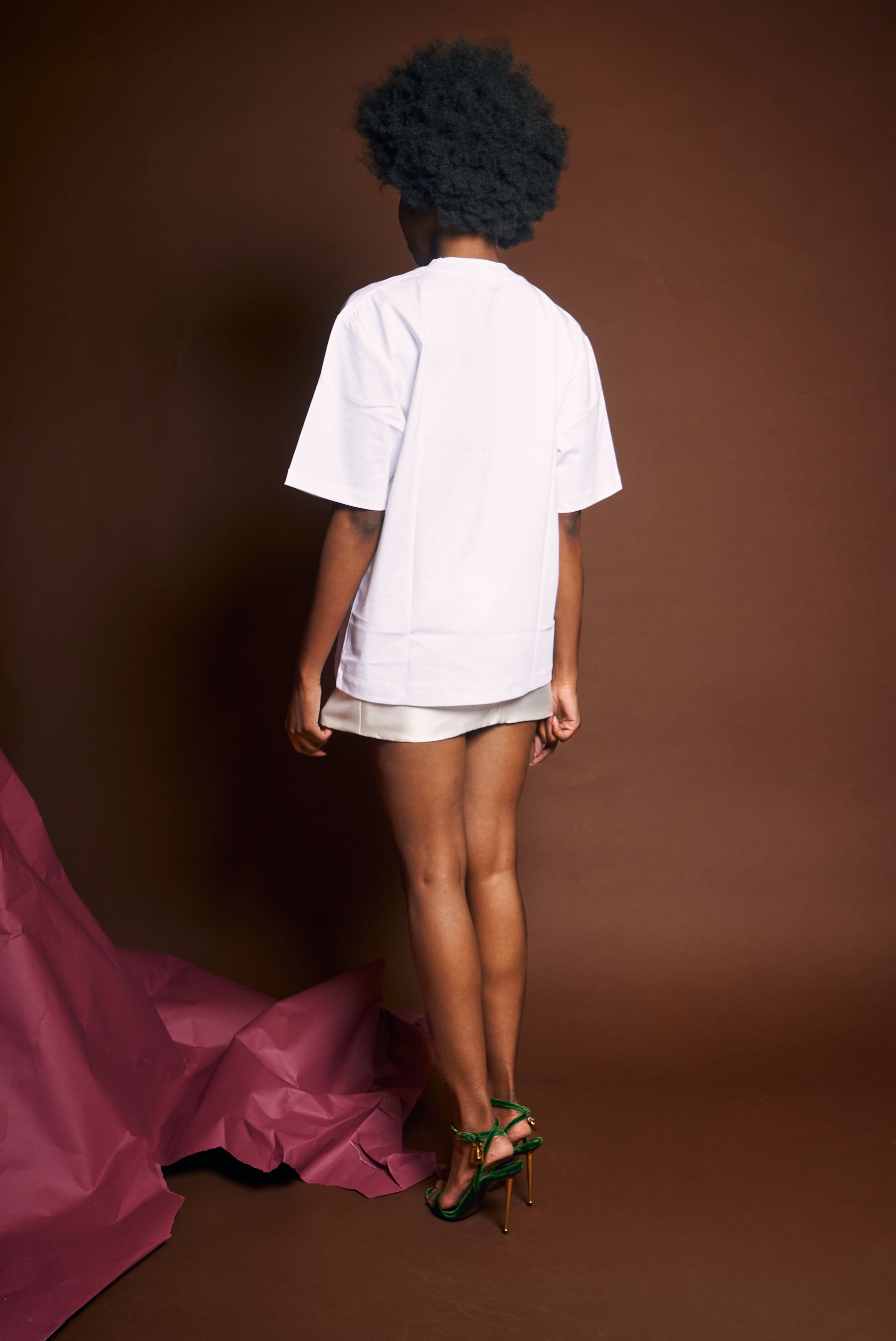 Bata Embossed Tee- White