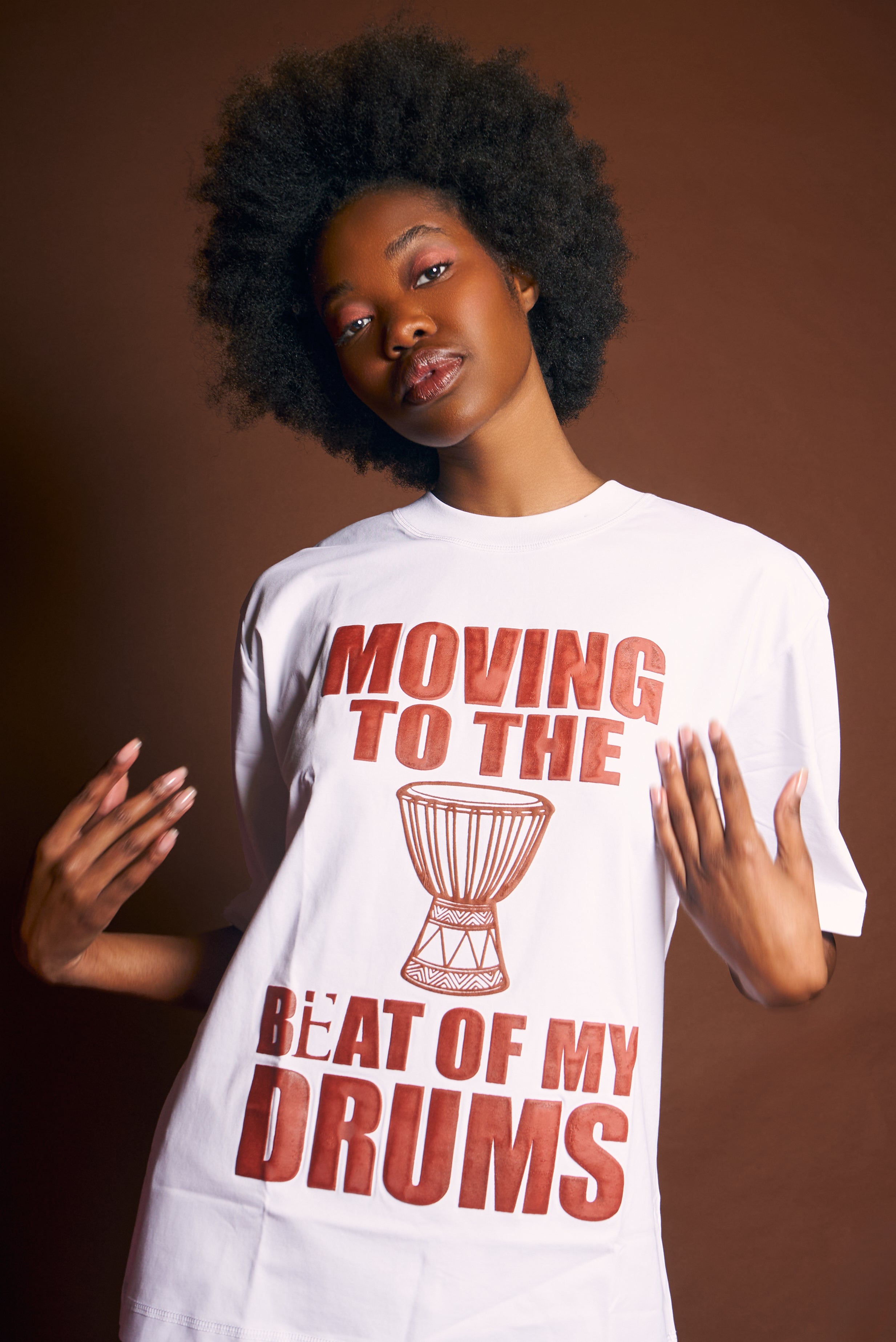 Bata Embossed Tee- White