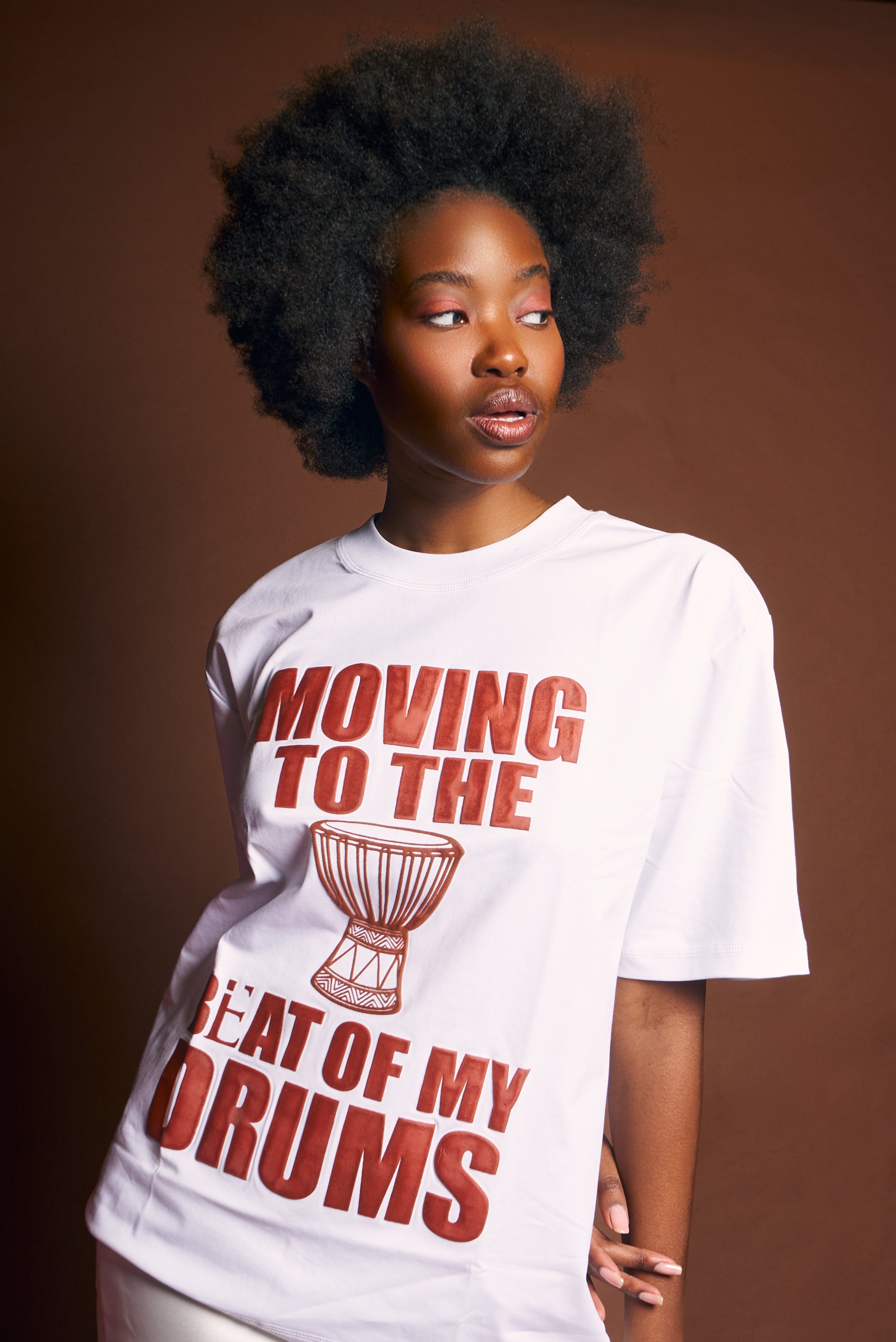 Bata Embossed Tee- White