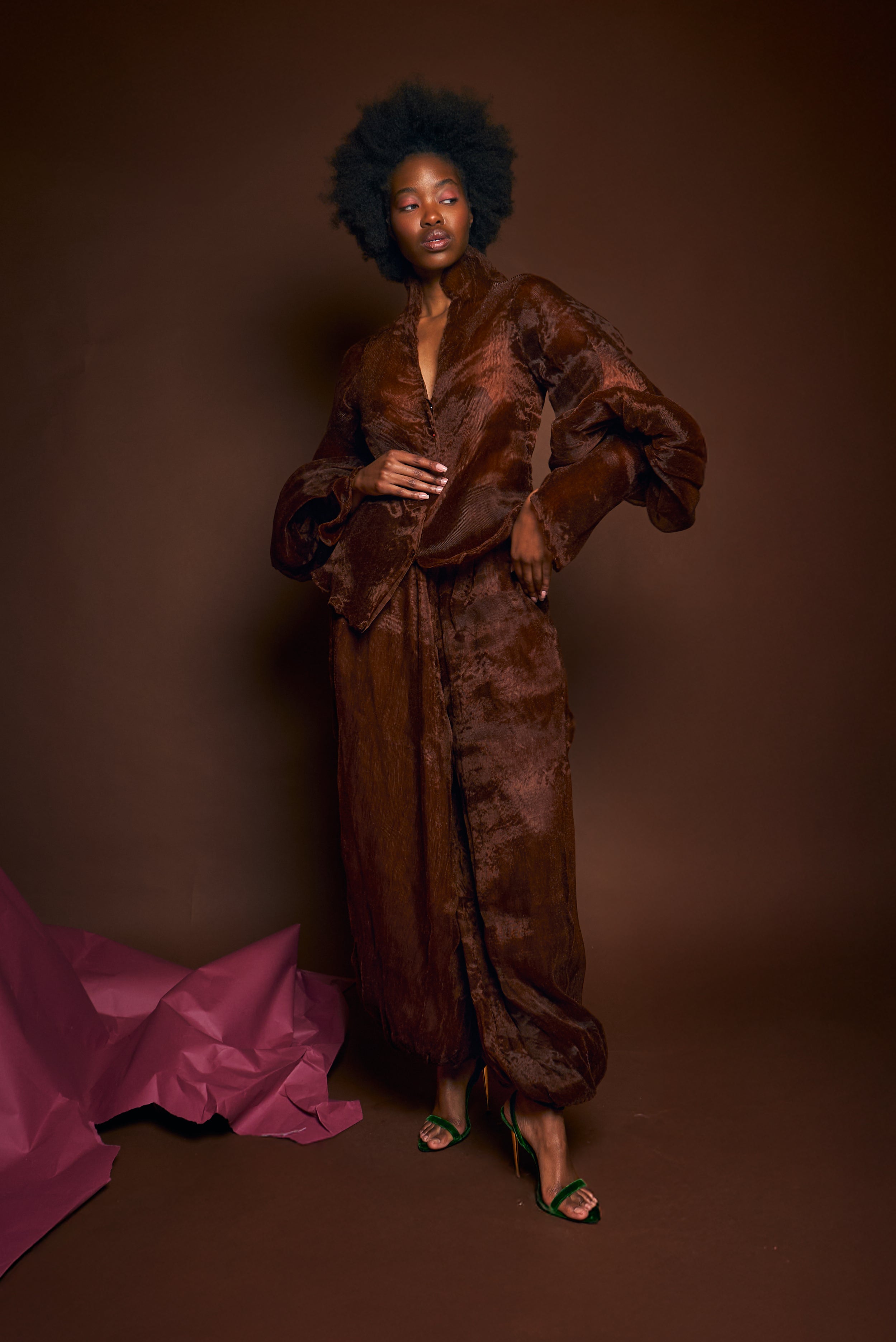 Adunni Top- Cocoa Brown - IMAD EDUSO