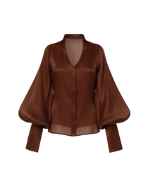 Adunni Top- Cocoa Brown - IMAD EDUSO