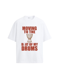 Bata Embossed Tee- White - IMAD EDUSO