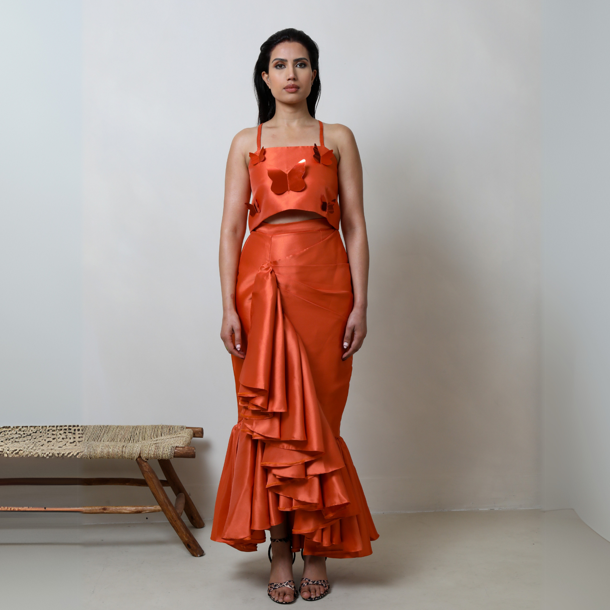 Fay Crop Top Orange - IMAD EDUSO