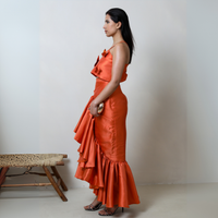 Fay Crop Top Orange - IMAD EDUSO
