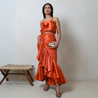Fay Crop Top Orange - IMAD EDUSO