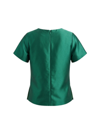 Back view of emerald green Gabby Butterfly Top for girls by Imad Eduso Kids