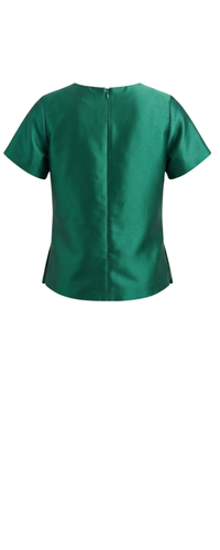 Back view of emerald green Gabby Butterfly Top for girls by Imad Eduso Kids