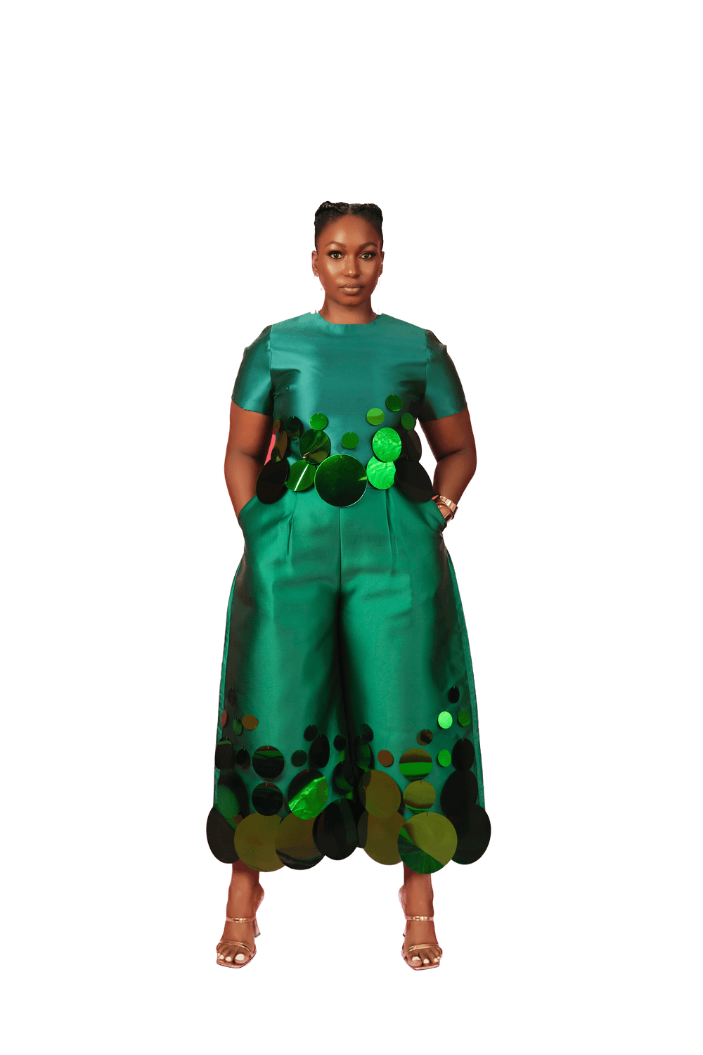 Adunni Pants X Abeni Top-Green - IMAD EDUSO