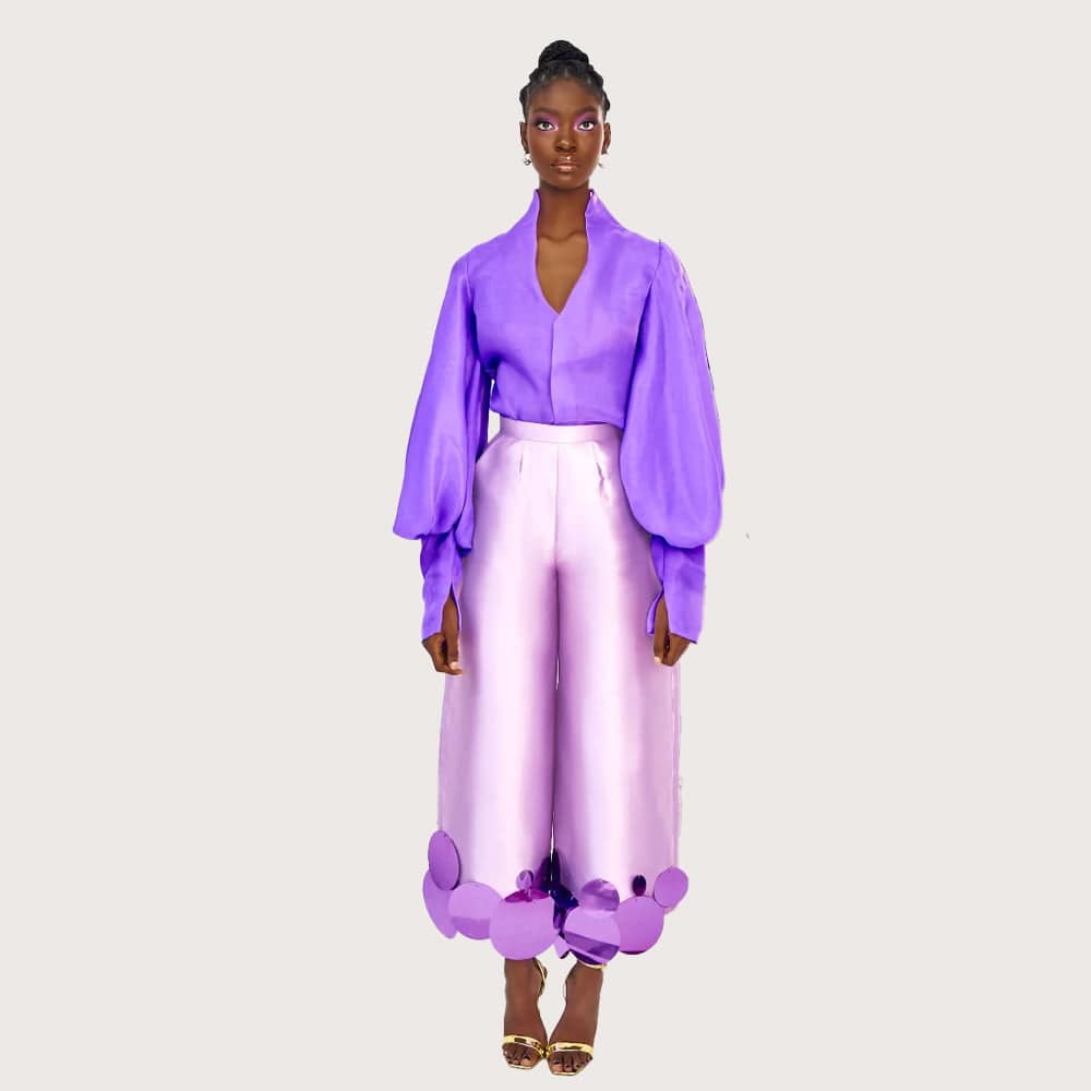 Adunni Pants Set - Lilac - IMAD EDUSO